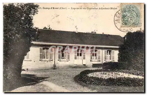 Cartes postales Militaria Camp d&#39Avor Logement du capitaine Adjudant Major