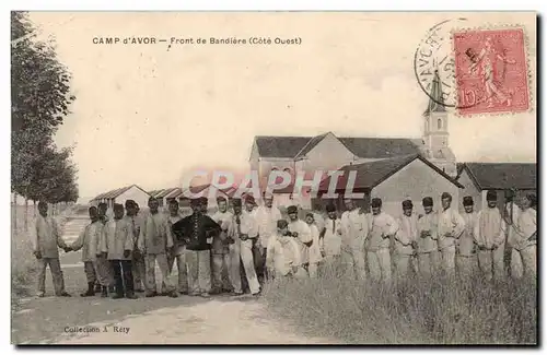 Cartes postales Militaria Camp d'Avor Front de bandiere Cote Ouest