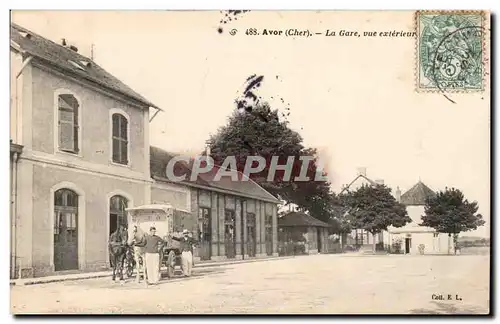 Cartes postales Avor La gare vue exterieure