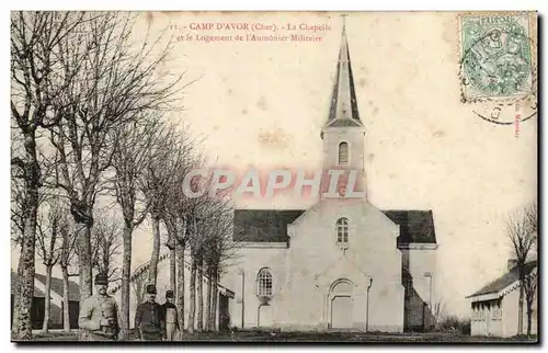 Cartes postales Camp d'Avor La chapelle et le logement de l'aumonier militaire