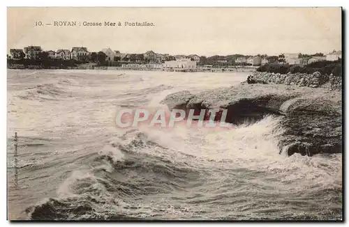 Cartes postales Royan Grosse mer a Pontaillac