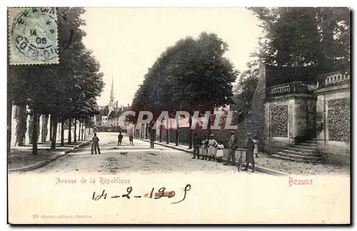 Cartes postales Beaune Avenue de la Republique