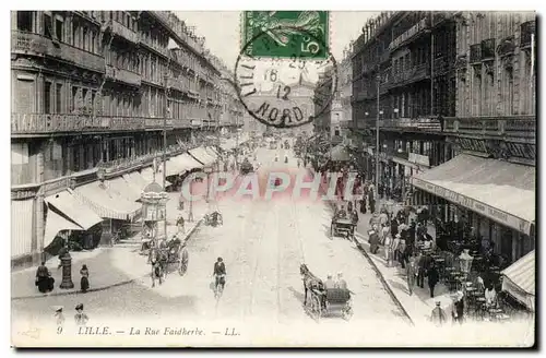 Cartes postales Lille La rue Faidherbe