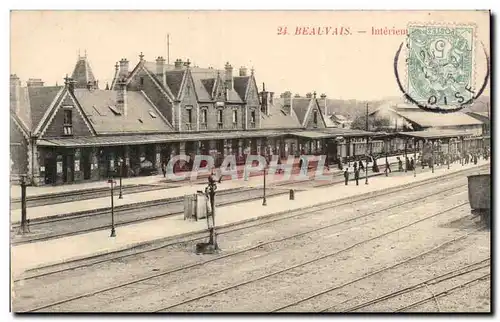 Cartes postales Beauvais Interieur de la gare