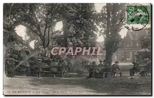 Cartes postales Beauvais Le square de la gare La grotte