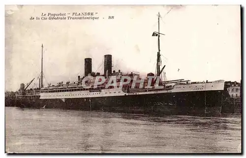 Cartes postales Le paquebot Flandre de la Compagnie Generale Transatlantique