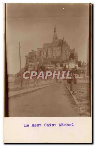 CARTE PHOTO Mont Saint Michel