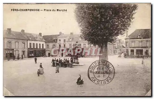 Cartes postales Fere Champenoise Place du marche