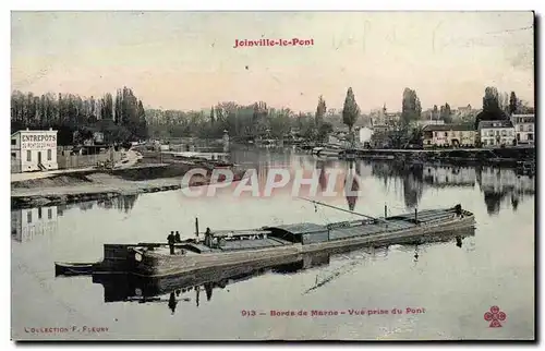 Cartes postales Joinville le Pont Bords de Marne Vue prise du pont