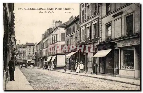 Cartes postales Villeneuve Saint Georges Rue de Paris