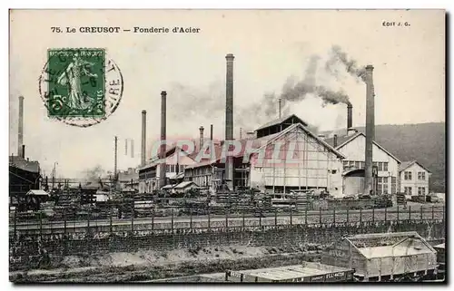 Cartes postales Le Creusot Fonderie d'acier