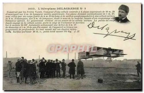 Cartes postales L&#39aeroplane Delagrange