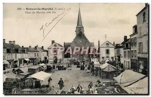 Ansichtskarte AK Ozouer le Marche Place du marche cote Est