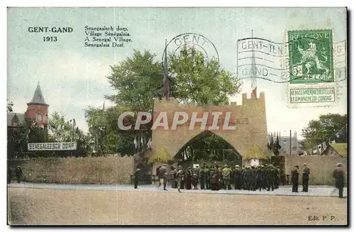 Cartes postales Belgique Belgie Gent Gand Village senagalais