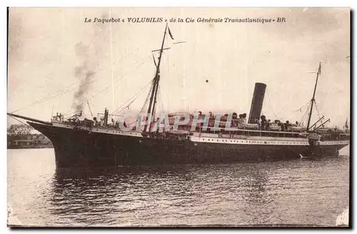 Cartes postales Le paquebot Volubilis de la Cie Generale Transatlantique