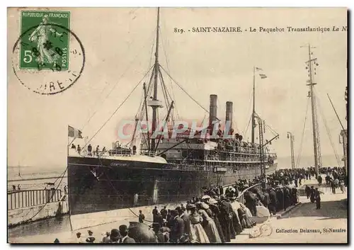 Ansichtskarte AK Saint Nazaire Le paquebot Transatlantique Le Navarre