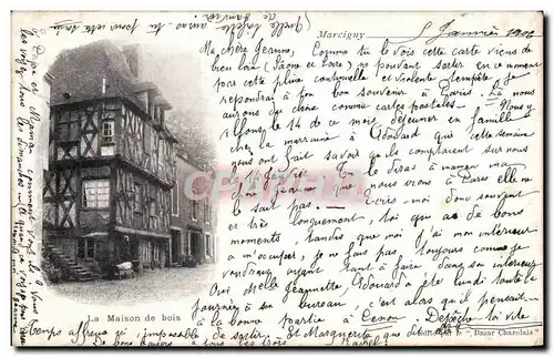 Cartes postales Marcigny Maison de bois
