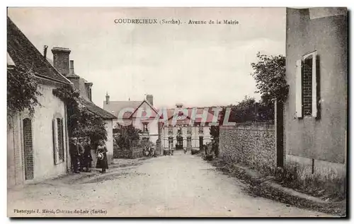 Ansichtskarte AK Coudrecieux Avenue de la Mairie