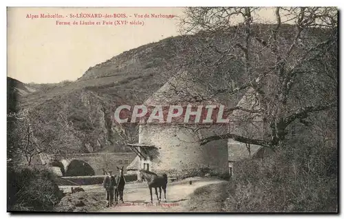 Ansichtskarte AK St leonard des Bois Vue de Narbonne Ferme de Linthe et fuie