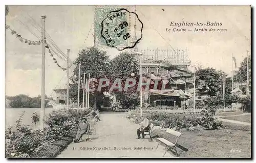 Cartes postales Enghien les Bains Le casino Jardin des roses