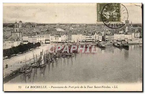 Ansichtskarte AK La Rochelle Panorama du port pris de la tour Saint Nicolas