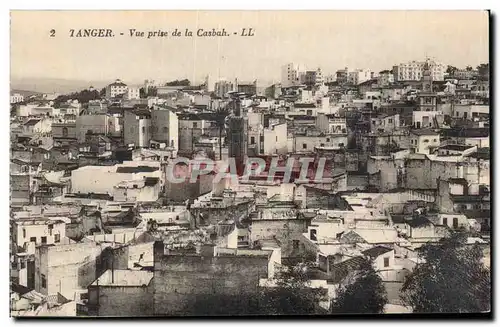 Ansichtskarte AK Maroc Tanger Vue prise de la casbah