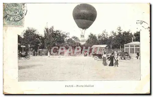 Ansichtskarte AK Paris Porte Maillot Ballon dirigeable