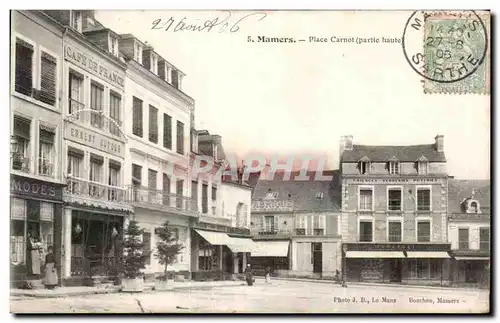 Cartes postales Mamers Place Carnot