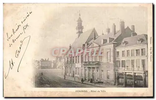 Cartes postales Peronne Hotel de ville