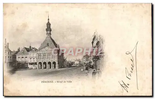 Cartes postales Peronne Hotel de ville