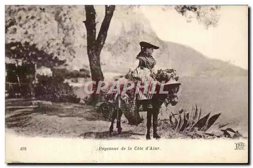 Cartes postales Paysanne de la cote d&#39azur Donkey