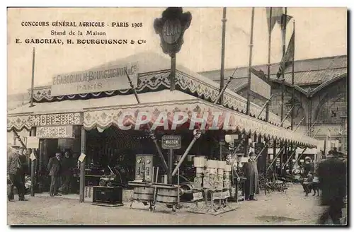 Cartes postales Concours General Agricole Paris 1907 Stand de la maison Gaboriau Bourguignon