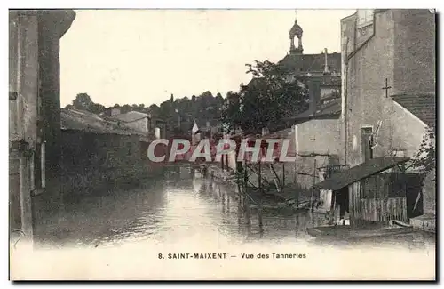 Cartes postales Saint Maixent Vue des tanneries