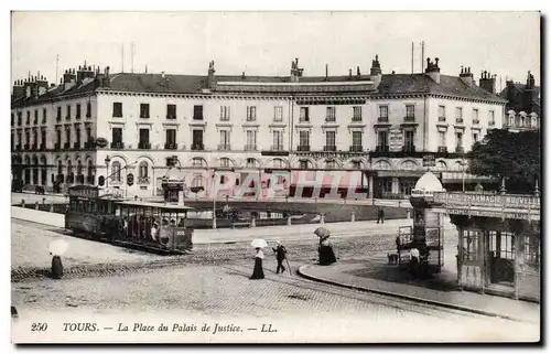 Cartes postales Tours La place du palais de justice