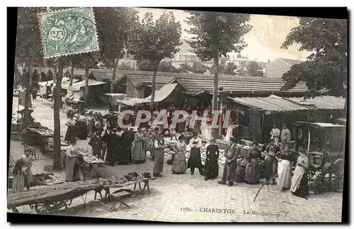 Cartes postales Charenton Le marche TOP