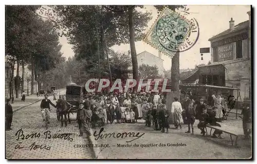 Cartes postales Choisy le Roi Marche du quartier des Gondoles