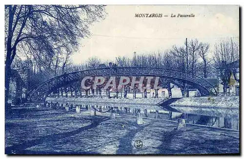 Cartes postales Montargis La passerelle