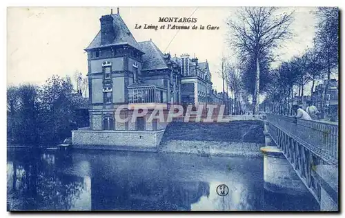 Cartes postales Montargis Le Loing et l&#39avenue de la gare