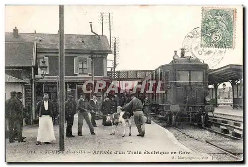 Cartes postales Juvisy Arrivee d&#39un train electrique en gare
