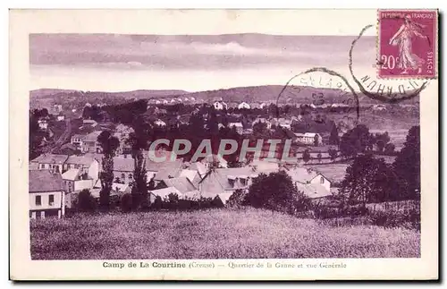 Ansichtskarte AK Camp de la Courtine Quartier de la caserne et vue generale