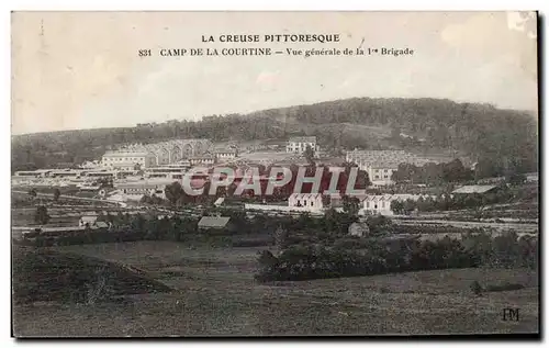 Ansichtskarte AK Camp de la Courtine Vue generale de la 1ere brigade Militaria