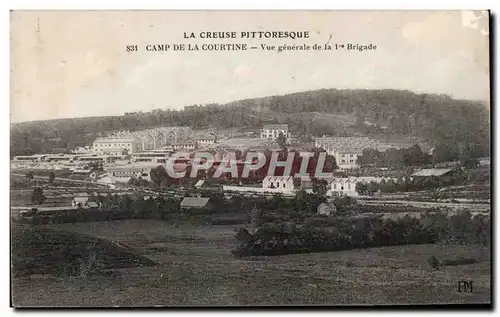 Cartes postales Camp de la Courtine Vue generale de la 1ere brigade Militaria
