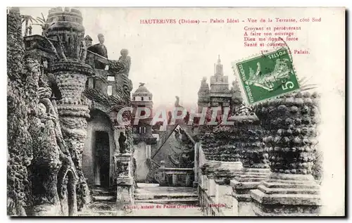 Cartes postales Hauterives Palais ideal Fantaisie Vue de la terrasse