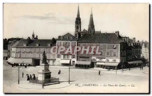 Cartes postales Chartres La place des Epars