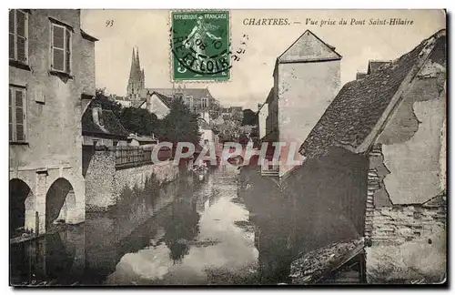 Cartes postales Chartres Vue prise du pont St Hilaire