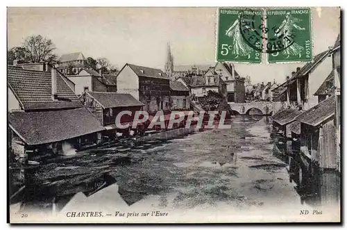 Cartes postales Chartres Vue prise sur l&#39Eure Lavoir