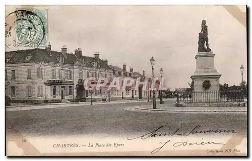 Cartes postales Chartres La place des Epars