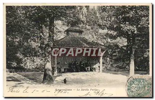 Ansichtskarte AK Angouleme Le jardin public