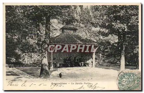 Cartes postales Angouleme Le jardin public