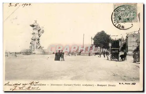 Ansichtskarte AK Angouleme Monument Carnot Rempart Desaix